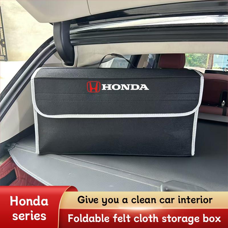 Car Trunk Organizer Felt Cloth Folding Storage Bag Auto Accessories f For Honda Civic Fit Jazz Accord Pilot CRV Odyssey Passport