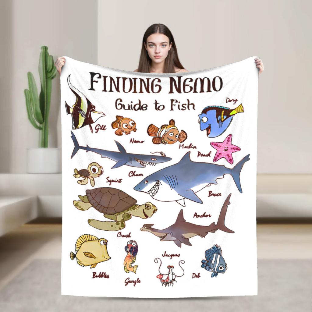 Finding Nemo Dory How Are You Graphic Blankets  Flannel Funny Soft Throw Blankets for Home Spring/Autumn Travel