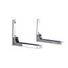 Stainless Steel Microwave Oven Rack Foldable Oven Shelf Retractable Kitchen Accessories Storage Rack Wall-Mounted Oven Rack