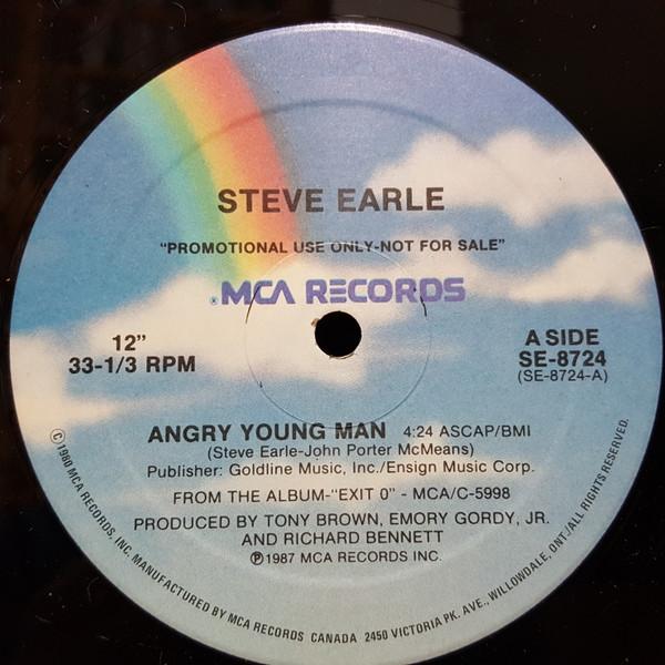 

Виниловая пластинка STEVE EARLE Angry Young Man SE8724PROMO MCA Records 1987 Канада Рок Б/у