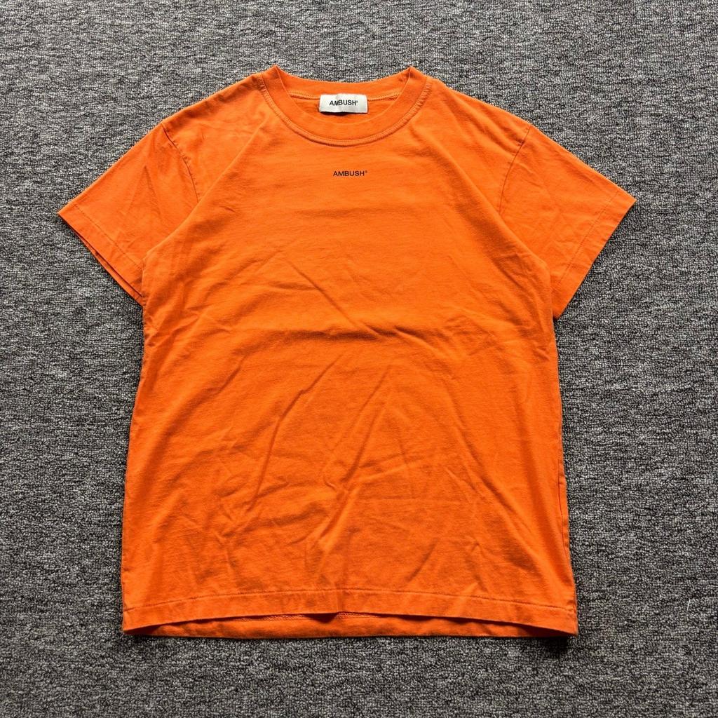 Ambush Limited Edition Streetwear Graphic Orange T-Shirt Size Medium Unisex T-Shirt