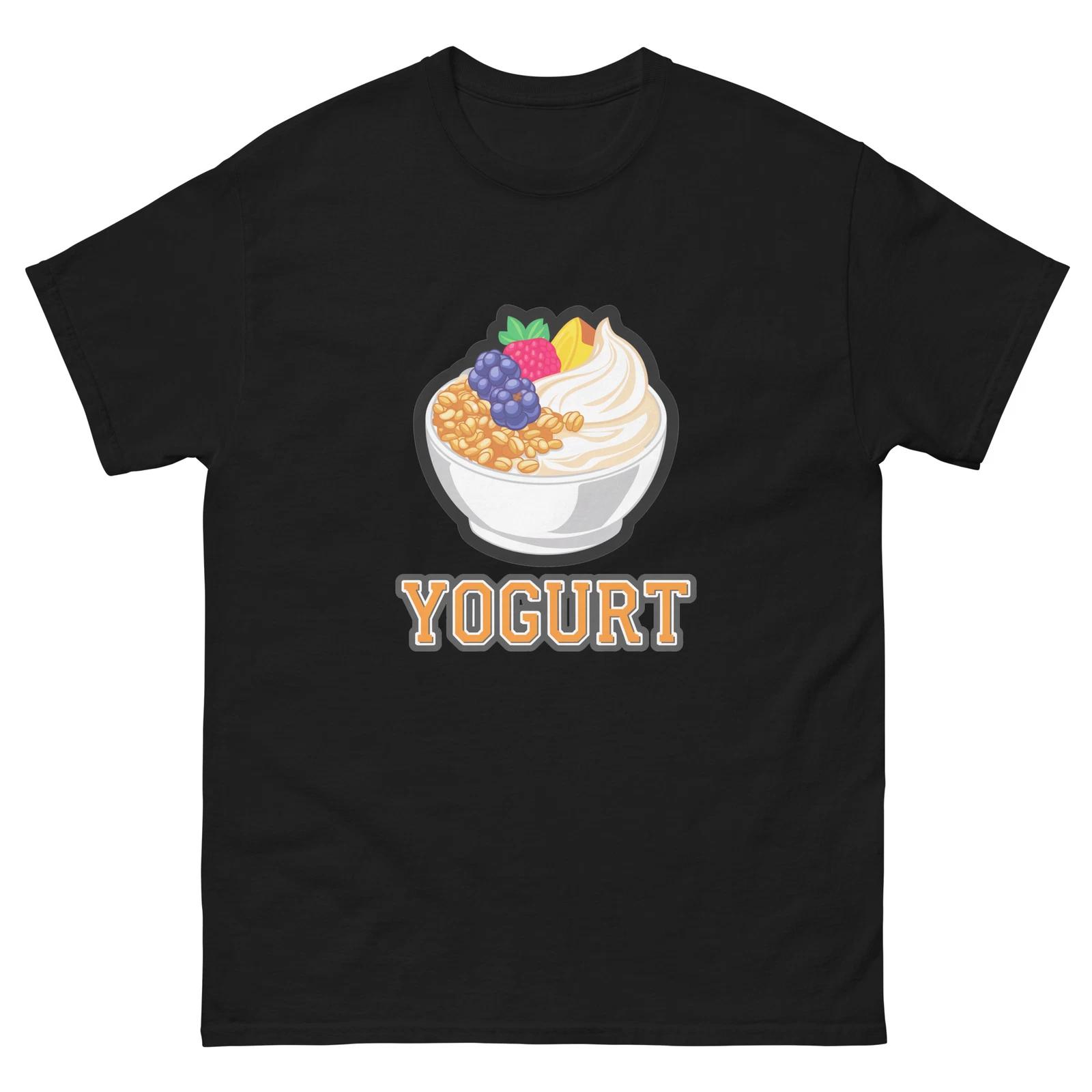 

Yogurt Lover Food Image Cartoon Funny T-Shirt Shirt 4XL