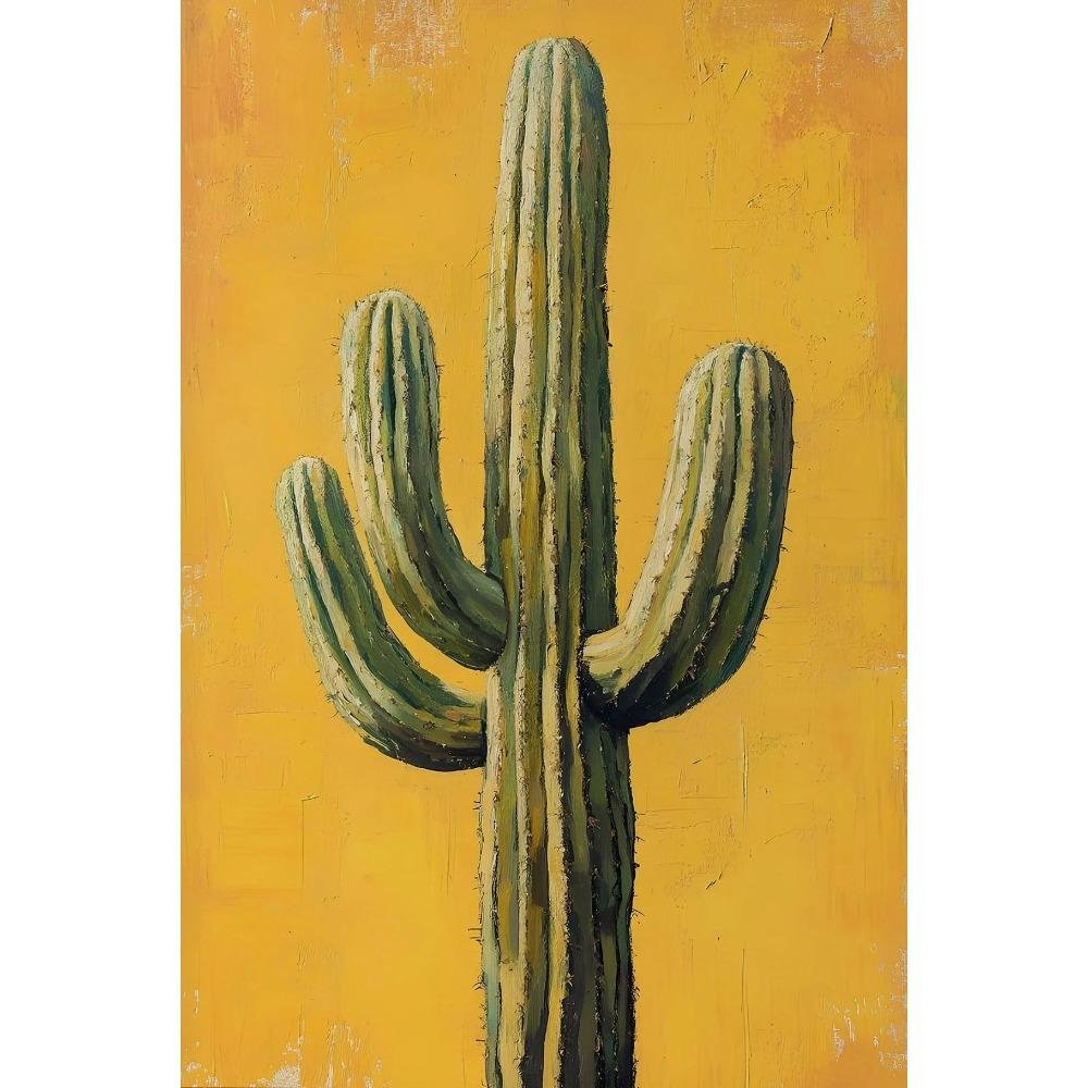 Poster Trendy Cactus Deserto Boho Western Messico Girly Estate Stampe Minimaliste Pittura su Tela Arte da Parete Immagine Decorazione Stanza Casa