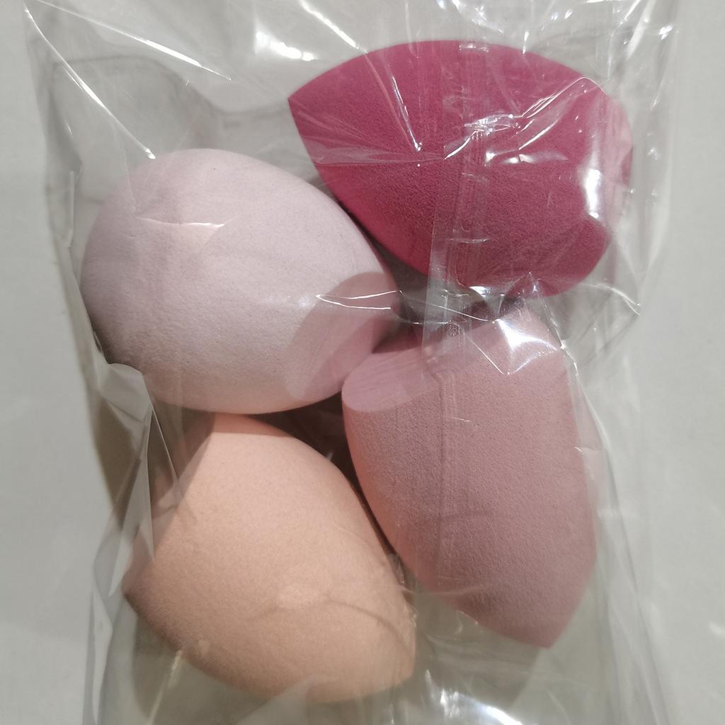 OPP Bagged Makeup Sponge Non-Absorbent Super Soft Dual-Use Dry and Wet Powder Puff Non-Absorbent Q-Bounce Water-Activated Extra Large 4*6 Powder Puff