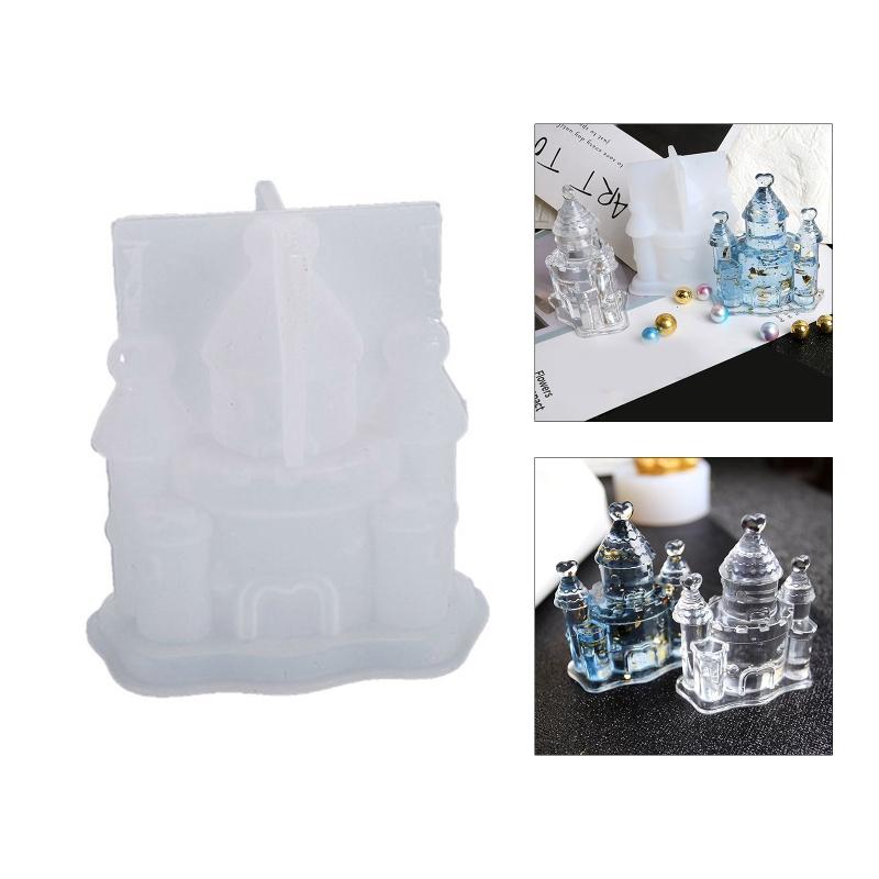 Exquisite Castle Resin Molds Epoxy Casting Fairy Land Mold Silicone Soap Jewerly Making Mould DIY Art Craft Home Decor