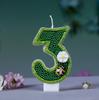 Green Bee Flower Number 0123456789 Birthday Candles Cake Toppers Birthday Wedding Cakes Dessert Decor Cake Decor Party Boy Girl