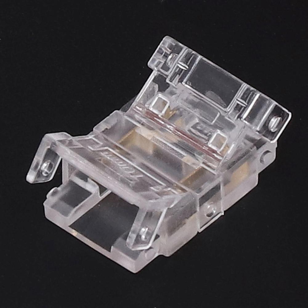 20pcs 2 Pin LED Strip Connectors COB Solderless LED Connectors Strip to Wire Adapter  For Office