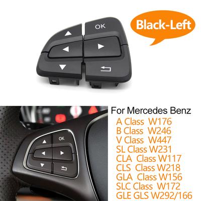 Ovládací tlačítka menu na volantu pro Mercedes Benz třídy A B GLA GLS GLE V W176 W246 W156 W166 W292 W117 W218 W231