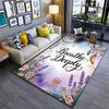 "Breathe Deeply Pastel Carpet with Floral and Dreamcatcher Design" Suitable for Use As an Anti-slip for Living Room Bedroom Sofas