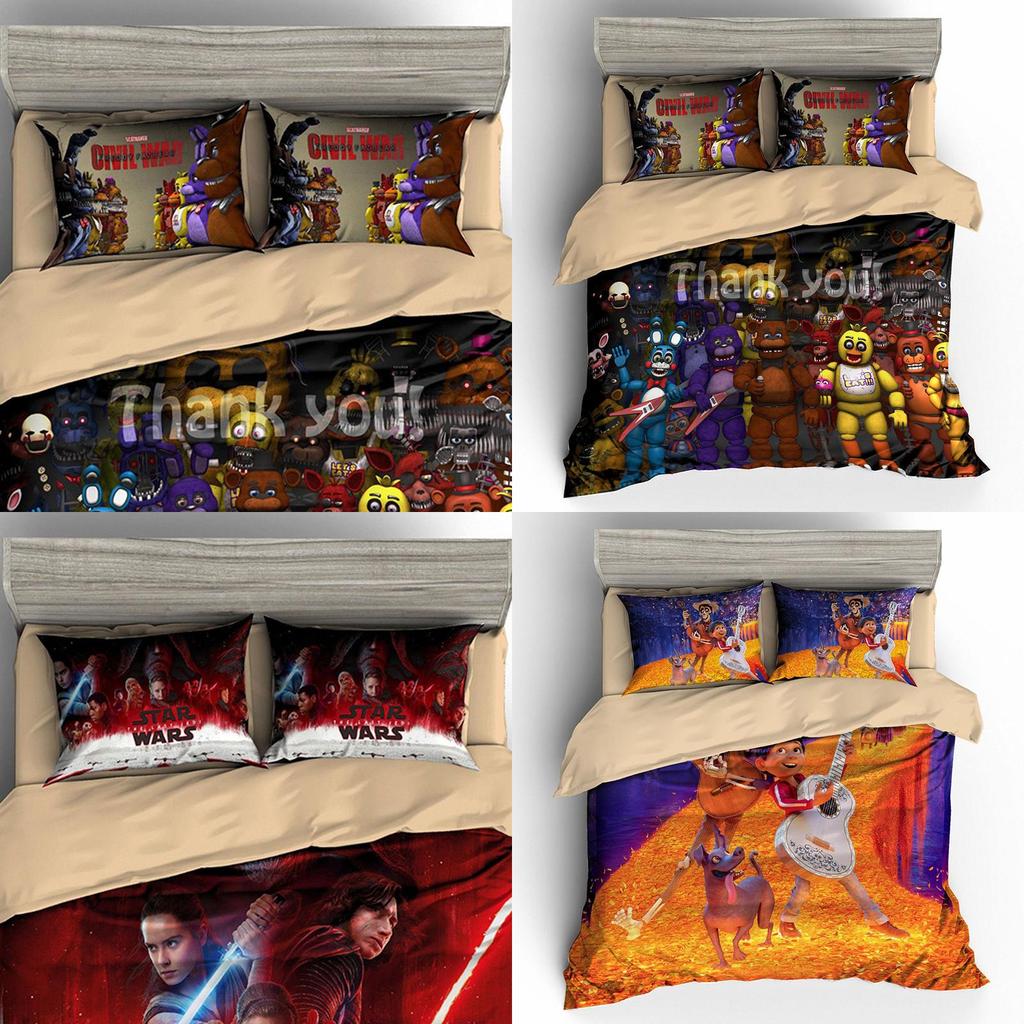 Captivating 3d Five Nights At Freddy's Bedding Set Featuring Soft Duvet Cover And Pillowcases
