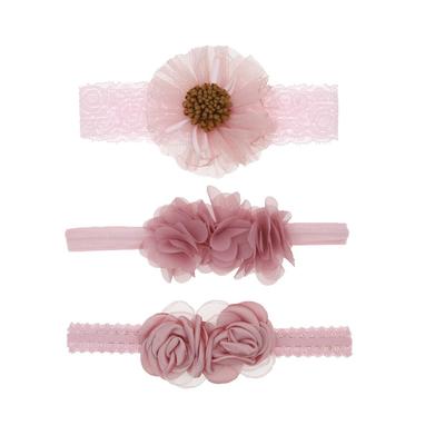 3pcs Sweet Elastic Baby Headband Korean Lace Hair Band Hair Accessory Photography Prop