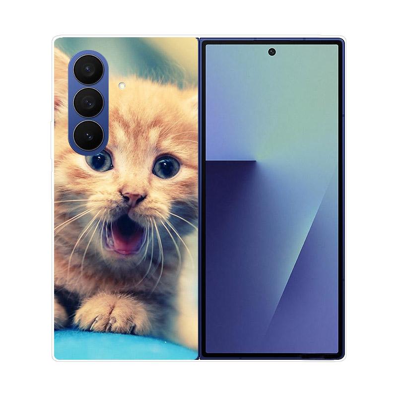 For Samsung Galaxy Z Fold 7 5G Phone Case Cover Transparent Back Protective Shell Coque For Samsung Z Fold7 Clear Hard PC Fundas