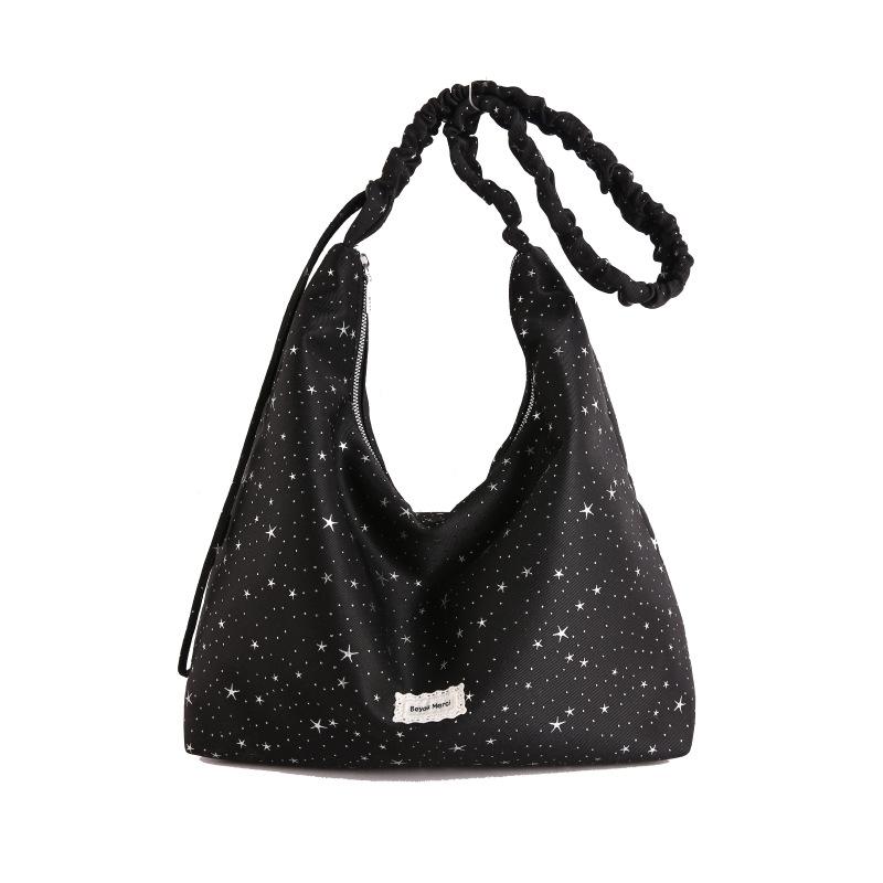 Slack large-capacity bag lady, new commuter versatile shoulder messenger cloth bag college student tote bag