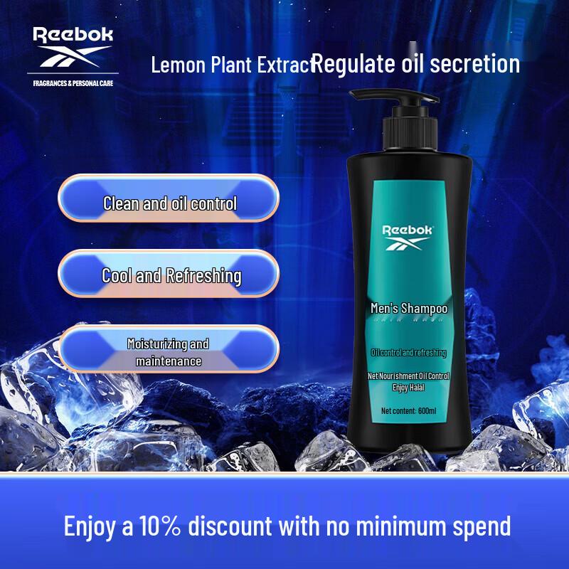 Reebok Clear & Refreshing Oil Control Shampoo 450ml