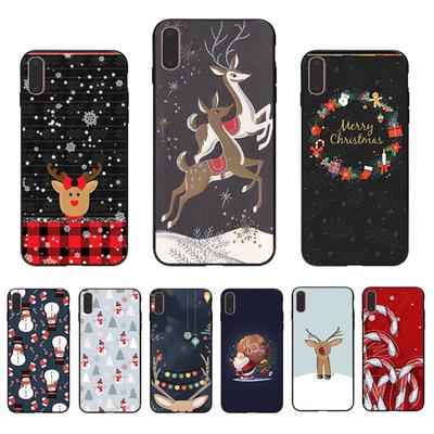 Etui na telefony Wesołych Świąt dla iPhone'a 11 Pro Max 7 8 6 6S Plus 5 5S 12 Mini Święty Mikołaj dla iPhone'a XR X XS Max TPU Cover Shells