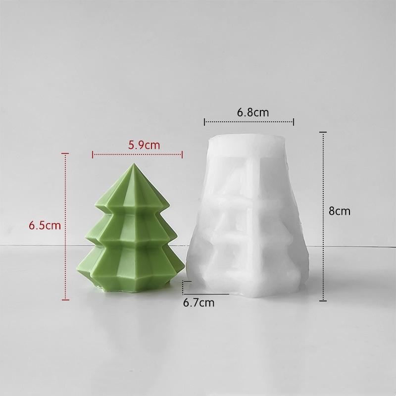 DIY Christmas Tree Candle Mold Creative Xmas Tree Snowman Silicone Mold Christmas Gifts DIY Christmas Party Home Decors 2025 New