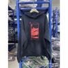 Mens Oversized Hooded Zip-Up Sweatshirt With Graphic Print Cotton Blend Fall Winter Streetwear