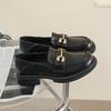 Leather women's new women's British style small leather shoes women's shoes small fragrant style single shoes