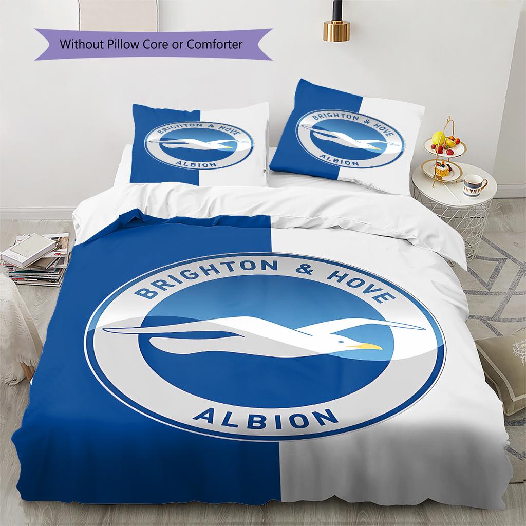 Brighton Pattern Bedding,Quilt Set Quilt Cover Pillowcase Home Birthday Gift (1 * Duvet Cover + 2 * Pillowcase, Without Core)