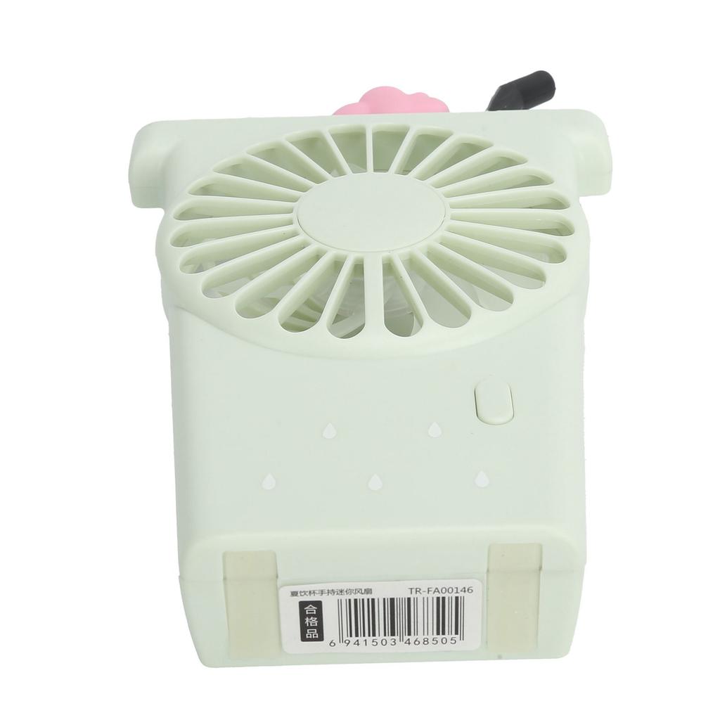 Handheld Mini Fan USB Rechargeable Electric Desk Portable Cartoon 3 Speeds for Home Outdoors