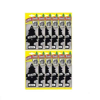 12x Magic Little Tree Air Freshener Black Ice Scent Fragrance