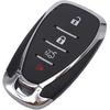 Replacement Key Fob Cover Case Fit For 2017 2018   Chevy Camaro Malibu Equinox Cruze Blazer Trax Volt Bolt Keyless Entry Key Fob Shell ( 4 Buttons)