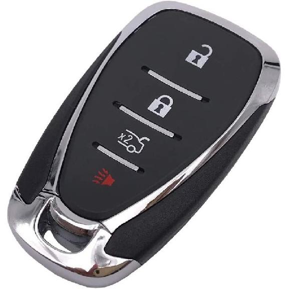 Replacement Key Fob Cover Case Fit For 2017 2018   Chevy Camaro Malibu Equinox Cruze Blazer Trax Volt Bolt Keyless Entry Key Fob Shell ( 4 Buttons)