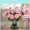 European Style Artificial Peony Rose Silk Flower For Wedding Props