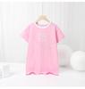 Summer Korean Style Girls' Fashion Printed Breathable Dress with Long/Short Sleeves