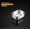 304 Stainless Steel Deep Rectangular Tray with Lid