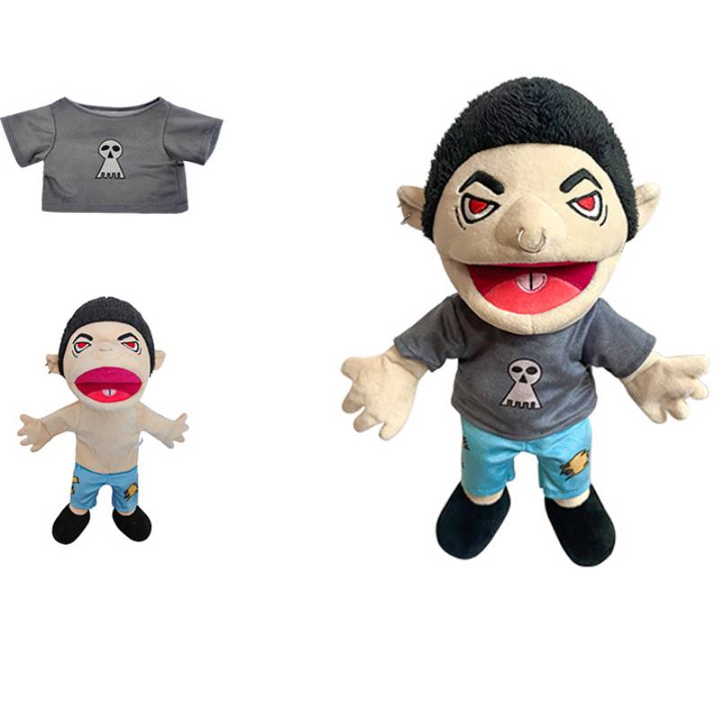 Puppet Jeffy Hand Plush Toy Cosplay Game Stuffed Doll Cartoon Gift Children