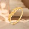 Golden Olive Branch Wheat Ear Open Ring - Light Luxury Fashion Gift