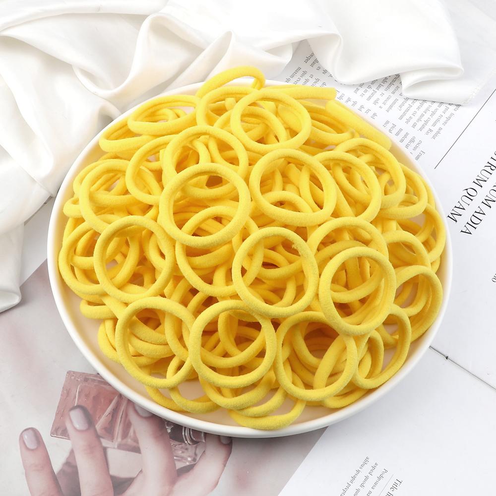 51 Colors Basic Elastic Hair Band for Girls 20/30/50PCS 4cm Simple Solid Color Headband Women Hair Accessories Scrunchies Holder