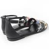 Pristine HERMES Sandals Santorini Ankle Strap Leather Black Leather Women 35 Used