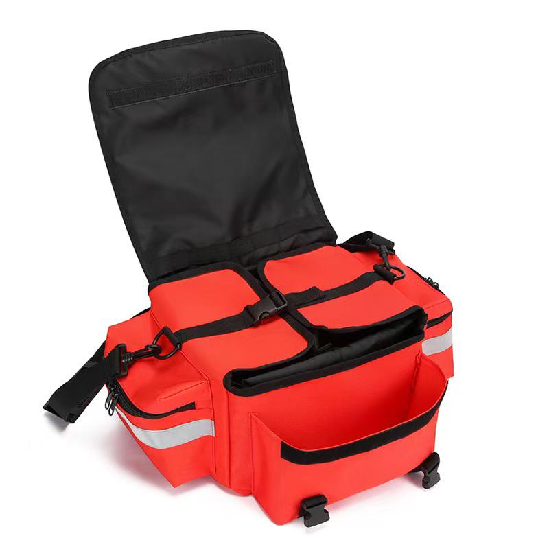 Outdoor Camping First Aid Kit: Single Shoulder Medical Storage Bag for Travel and Car
