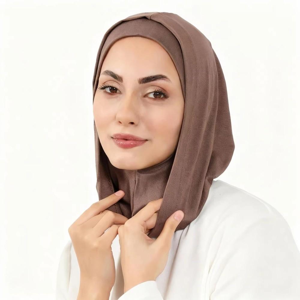 Premium Instant Hijab Inner Cap Cotton Elastic Turban Bandana Hood  Under Cap Ramadan