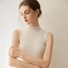 Women's Slim-Fit Sleeveless Cashmere Sweater Vest - Milk White