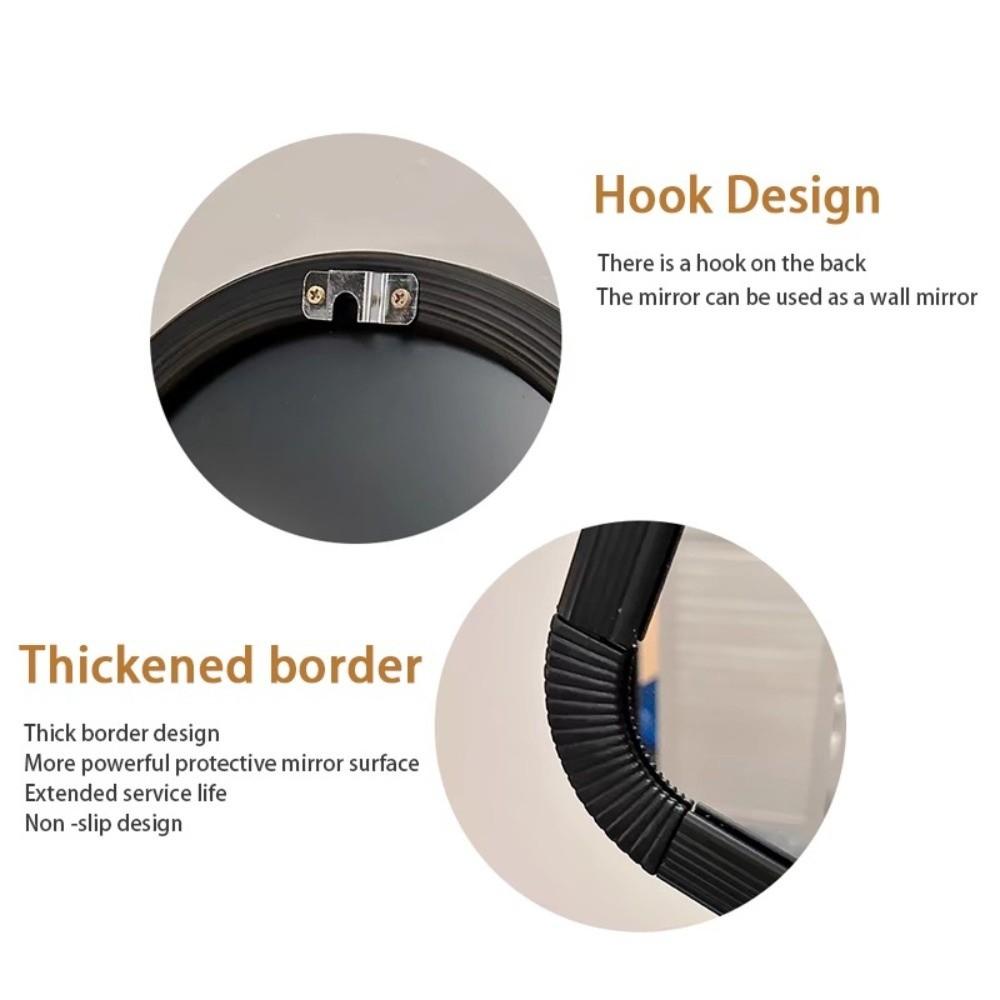 Non Slip Makeup Mirror Explosion Proof Desktop Mirror Aesthetic Student Vanity Mirror  Bathroom