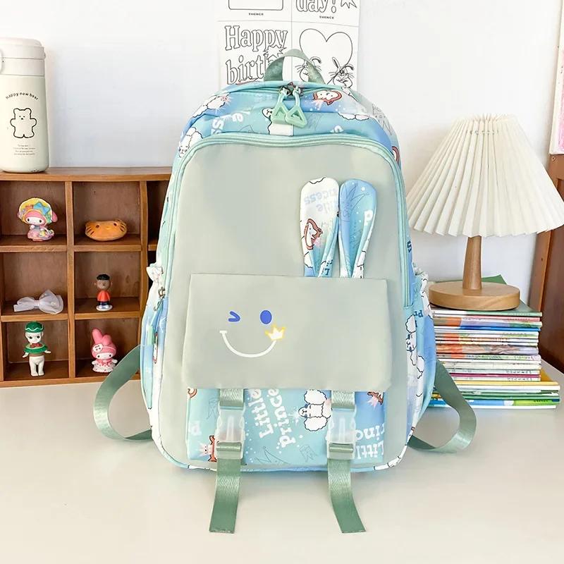 Children Shoulder Bag Foreign Cartoon Korean Version Trend Student Schoolbags Large Capacity High Value Travel Bag