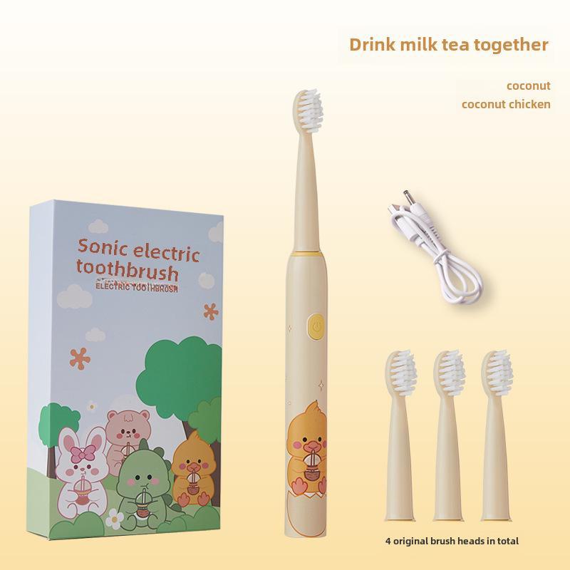 Rechargeable Children's Electric Toothbrush with DuPont Antibacterial Soft Bristles