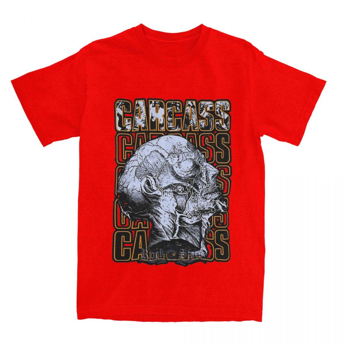 Carcass Rock Music Band T Shirt Heavy Metal Tour T Shirts Short Sleeve Vintage Tshirt Summer Cotton O Neck Oversize Tees S