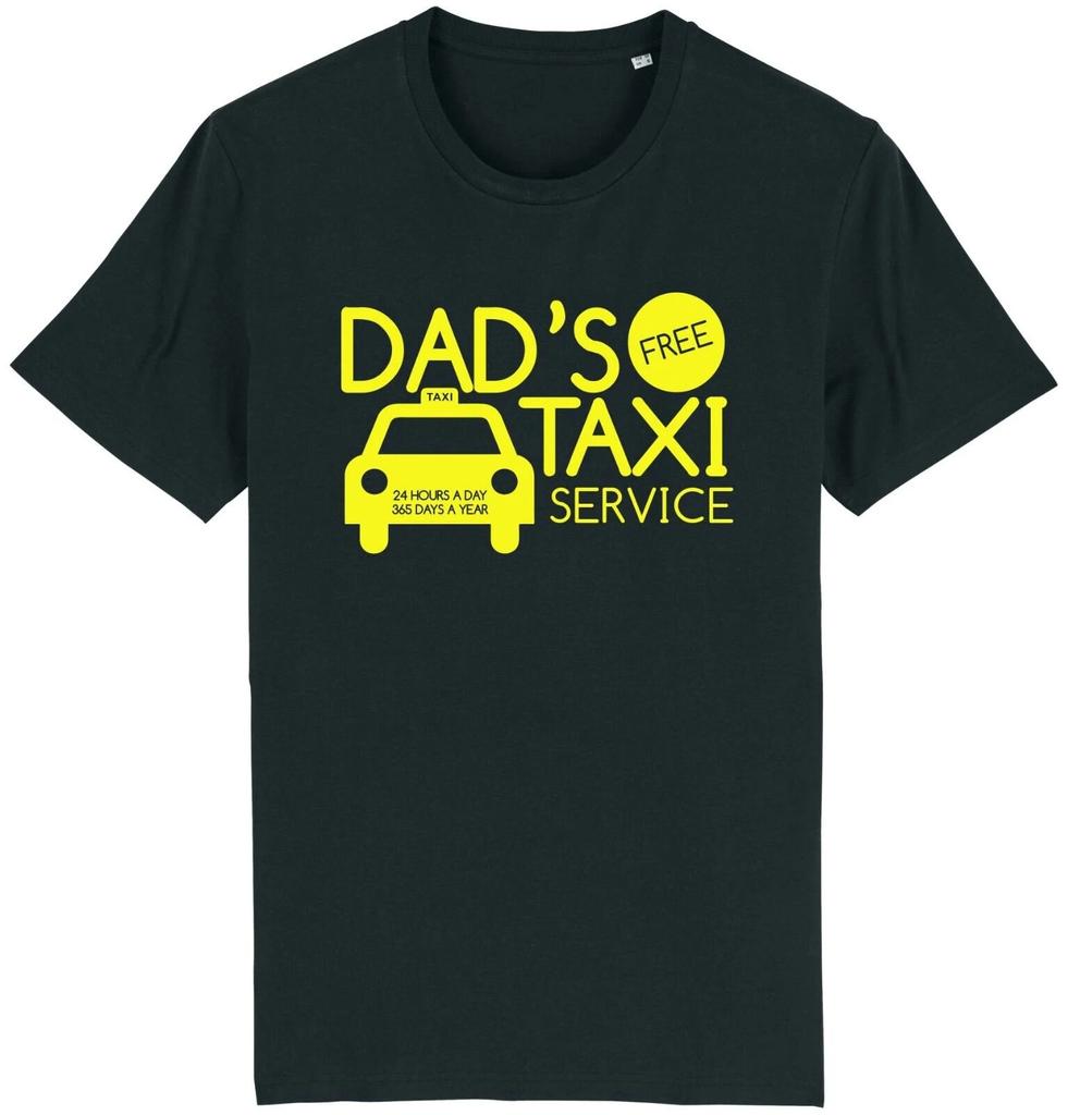 Unisexs Summer Fashion Casual Shortsleeved Shirt Dads Free Taxi Service Tshirt Funny Joke Fathers Day Gift Idea From Kids
