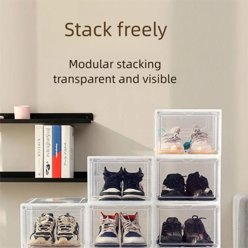 Transparent Storage Box Acrylic Shoe Cabinet New Basketball Shoe Box Household Dormitory