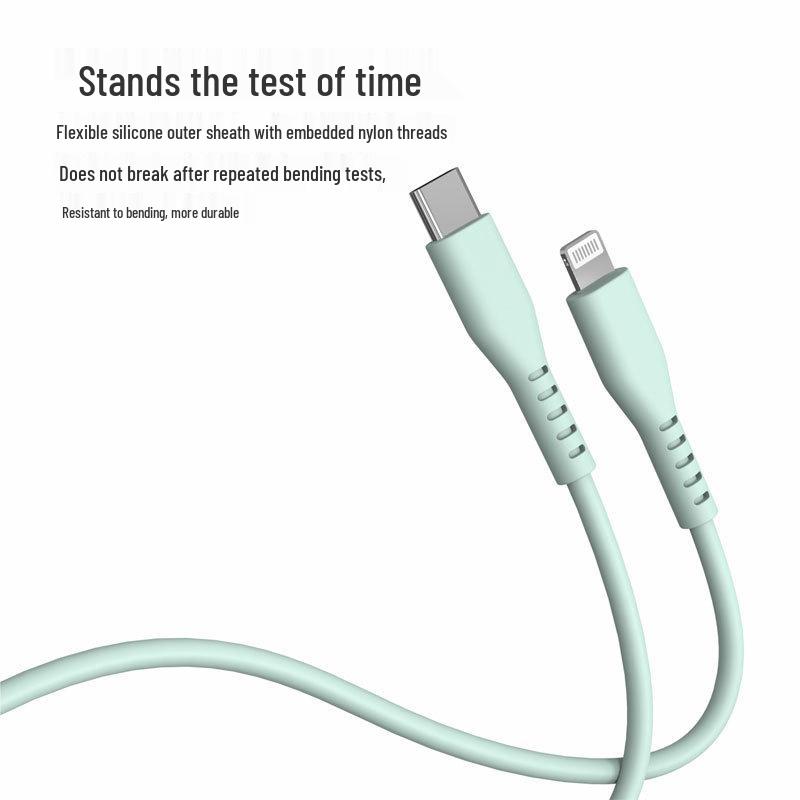 MFi Certified Ultra-Soft Silicone 1m Fast Charging Type-C Cable for iPhone 14