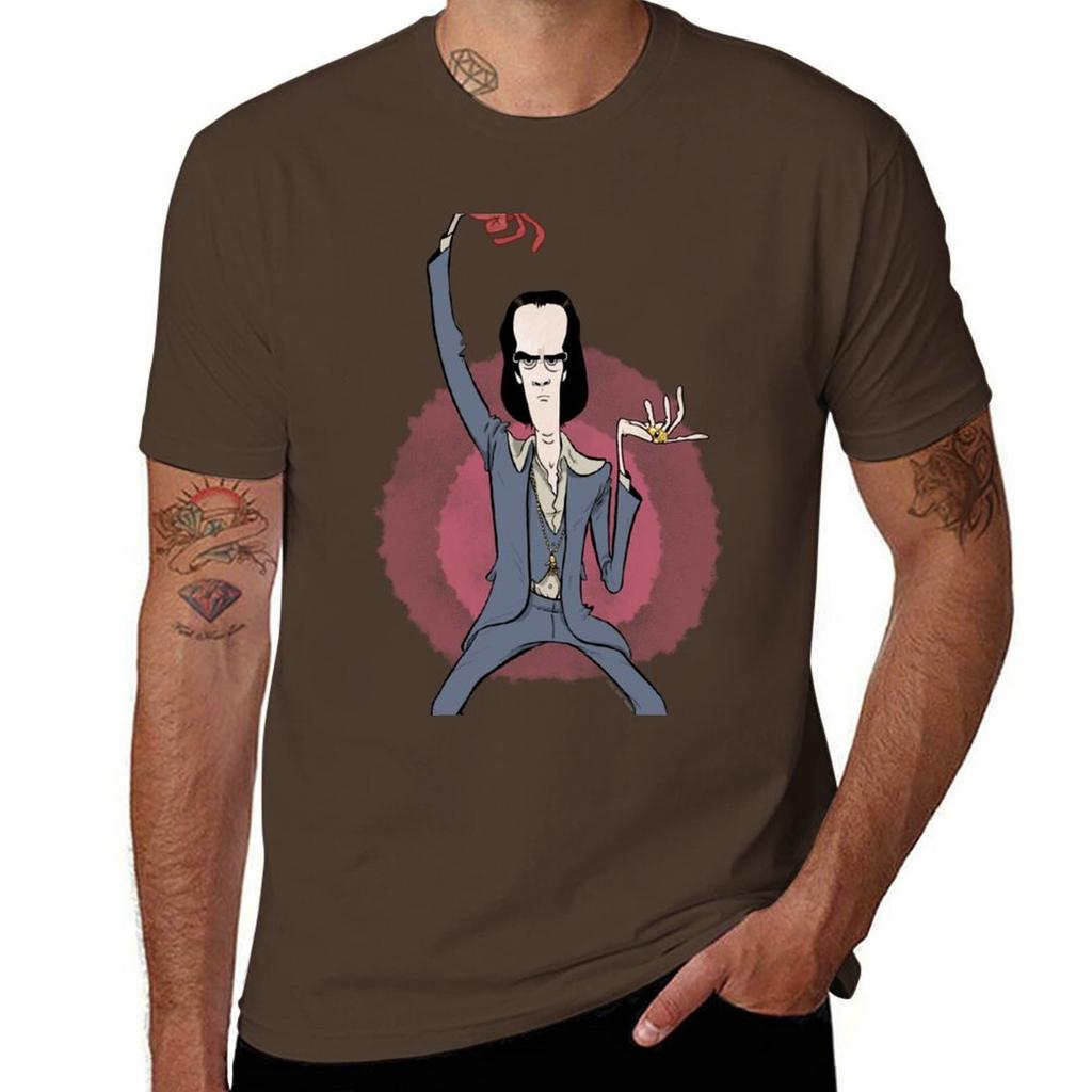 Nick Cave Sticker T-Shirt Boys Whites Shirts Graphic Tees Heavyweights Heavyweight T Shirts for Men