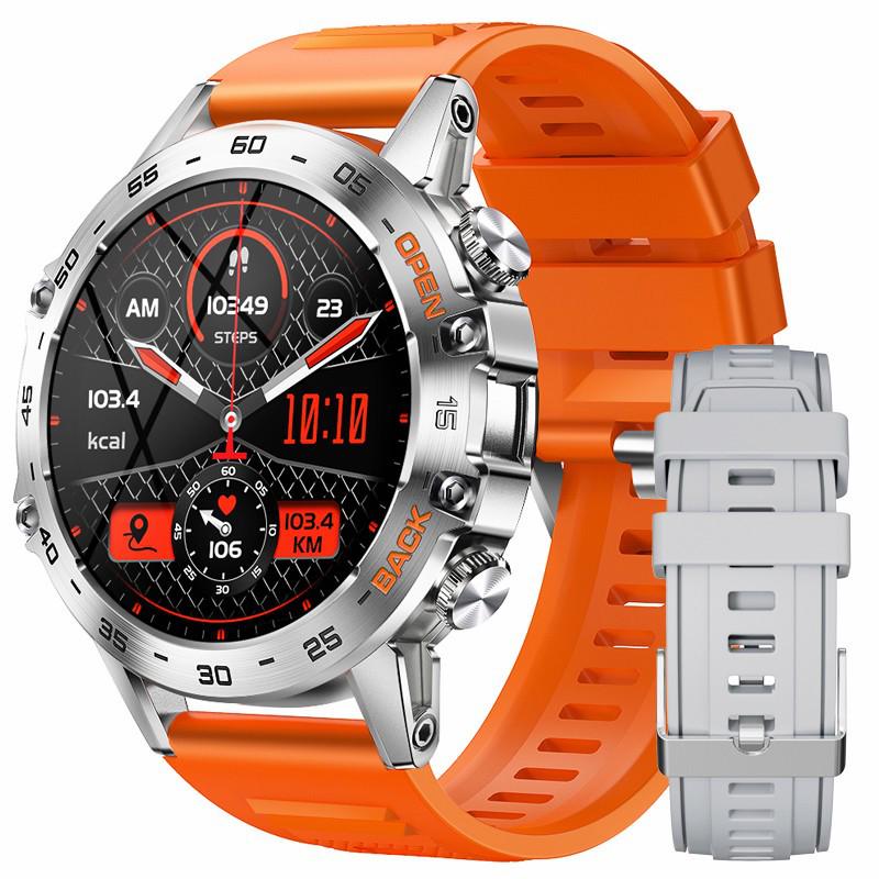 K52 Waterproof Smartwatch for Men - Multifunctional with Blood Pressure, Blood Oxygen Monitoring, and Large Screen