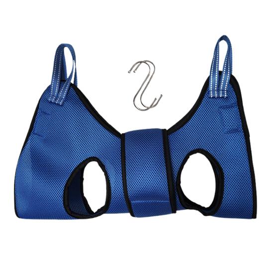 

Pet Grooming Hammock Breathable Mesh Dog Grooming Sling Cat Restraint Hammock with Security Strap for Small Medium Dogs Cats Nail Trimming XS синий
