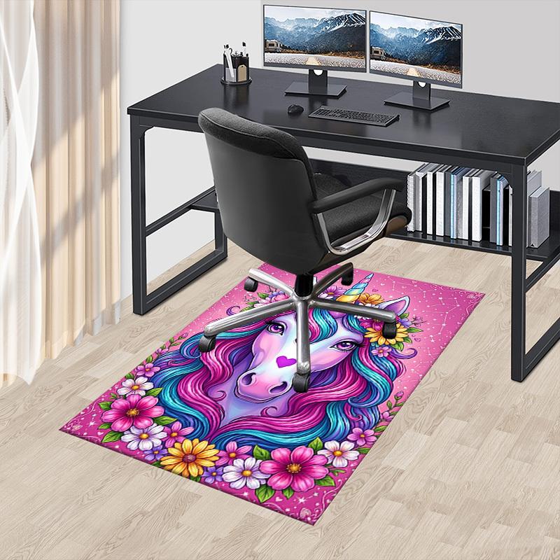 1PC Unicorn Extra Large Non-Slip Floor Carpet, Office, Family, Bedroom, Studio - Large Area Rug,Longlasting Material-K0389