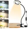 NZQXJXZ 10x Magnifying Glass with Stand and 48 3 for and Repair Clip, LEDs, Modes, Dimmable, Reading, Crafts, DIY, (Black)