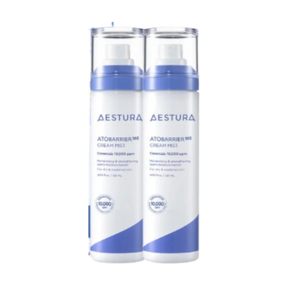 AESTURA Atobarrier 365 Cream Mist Skin Barrier Hydrating Facial Mist 120ml ×2 Set